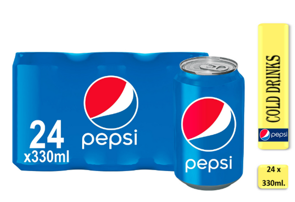 Pepsi 330ml Cans (24 Pack) - GARDEN & PET SUPPLIES