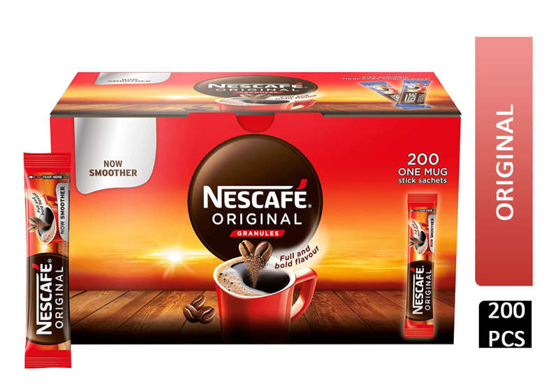 Nescafe One Cup Sticks Coffee Sachets (Pack of 200), New Smoother taste profile. - GARDEN & PET SUPPLIES