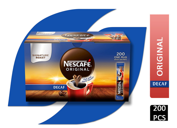 Nescafe Decaffeinated One Cup Sticks Coffee Sachets (Pack of 200) - GARDEN & PET SUPPLIES