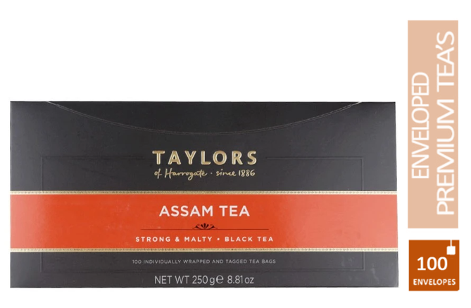 Taylors of Harrogate Wrapped Assam Enveloped Tea Pack 100’s - GARDEN & PET SUPPLIES