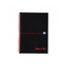 Black n Red A5 Wirebound Hard Cover Notebook Recycled Ruled 140 Pages Black/Red (Pack 5)