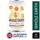 Whole Earth Organic Sparkling Orange & Lemon 24x330ml - GARDEN & PET SUPPLIES