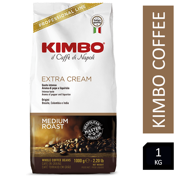 Kimbo Extra Cream 1kg Italian Coffee Beans - GARDEN & PET SUPPLIES