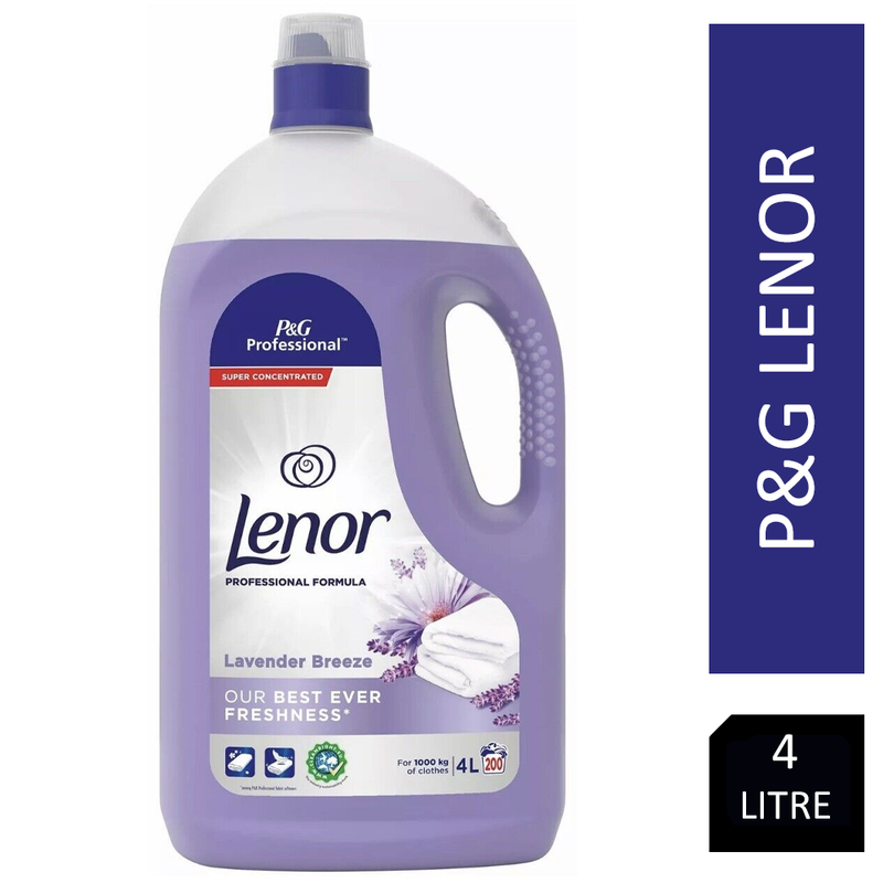 Lenor Fabric Conditioner LAVENDER & LILLY BREEZE  Professional 4L