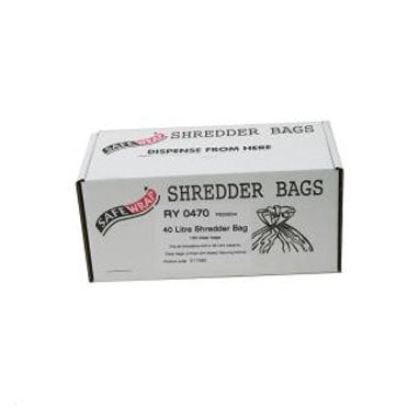 Safewrap Shredder Bag 40 Litre {Pack 100} - GARDEN & PET SUPPLIES