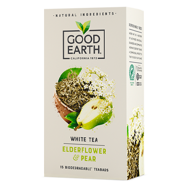 Good Earth White Tea Elderflower & Pear 5 x 15's - GARDEN & PET SUPPLIES