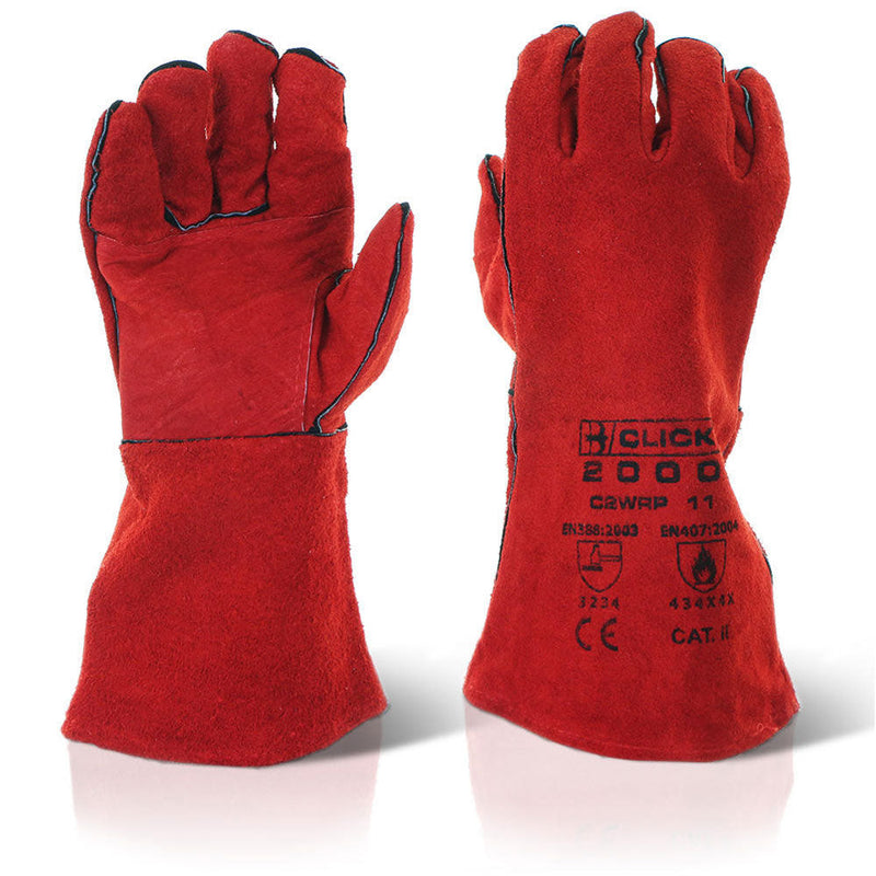 Beeswift 2000 Red Welders Gloves (Pair) - GARDEN & PET SUPPLIES