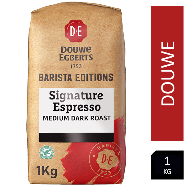 Douwe Egberts Barista Editions Signature Espresso Blend, Medium Roast Coffee Beans 1kg - GARDEN & PET SUPPLIES