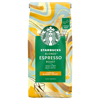 Starbucks Blonde Espresso Roast Coffee Beans, 100% Arabica, 200g - GARDEN & PET SUPPLIES