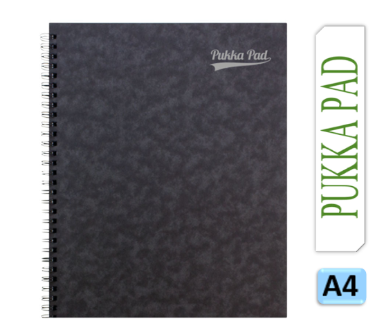 Pukka Notemakers Sidebound A4 Black (Pack of 10) 7277-PRS - GARDEN & PET SUPPLIES