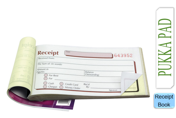 Pukka Receipt 69x140mm Duplicate Book - GARDEN & PET SUPPLIES