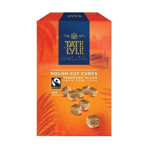 Tate + Lyle Rough Cut Fairtrade Demerara Sugar Cubes 1kg - GARDEN & PET SUPPLIES