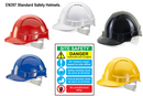 Basic Site Safety Helmets Vented and Conforms to EN397 Standards {All Colours} - GARDEN & PET SUPPLIES