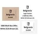 Belgravia White {3} & Brown {2}  Sugar Sachets Multi Pack Offer 5000's - GARDEN & PET SUPPLIES