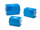 ValueX Deflecto Card Index Box 5x3 inches / 127x76mm Blue - CP010YTBLU - GARDEN & PET SUPPLIES