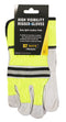 Beeswift Canadian Grey Hi-Vis Gloves - GARDEN & PET SUPPLIES