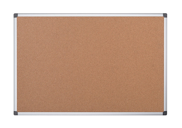 Bi-Office Maya Cork Noticeboard Double Sided Aluminium Frame 900x600mm - CA033750 - GARDEN & PET SUPPLIES