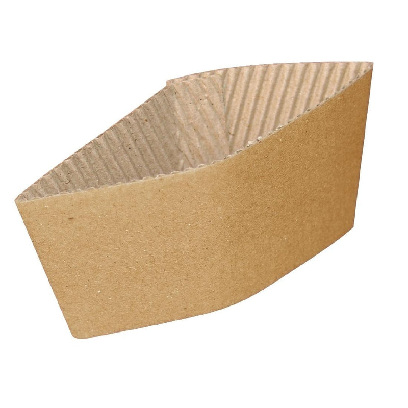 8oz Kraft Paper Cup Sleeves x 1000 - GARDEN & PET SUPPLIES