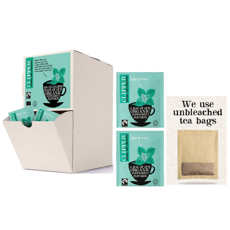 Clipper Organic Peppermint Infusion Fairtrade Enveloped Display Box (250) - GARDEN & PET SUPPLIES