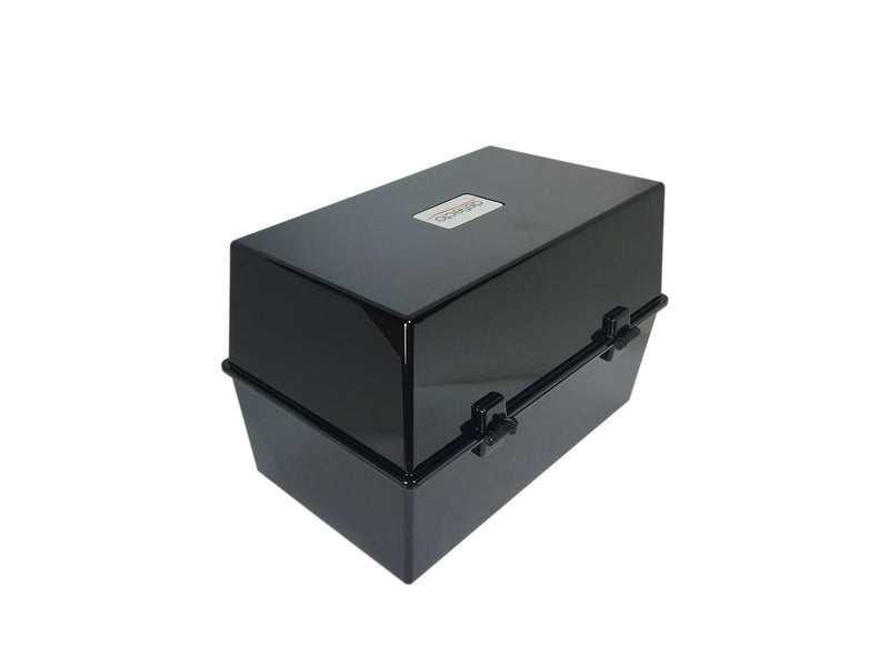 ValueX Deflecto Card Index Box 5x3 inches / 127x76mm Black - CP010YTBLK - GARDEN & PET SUPPLIES