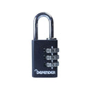 DEFENDER - Black Die-Cast Combination Padlock 30mm