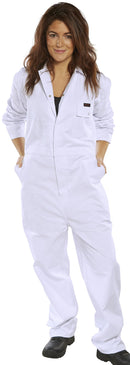 White Pre-Shrunk Boiler Suit  {All Sizes} - GARDEN & PET SUPPLIES