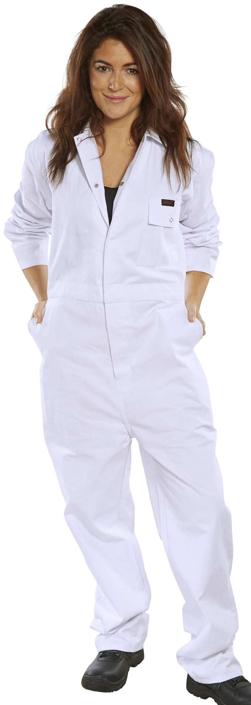 White Pre-Shrunk Boiler Suit  {All Sizes} - GARDEN & PET SUPPLIES