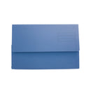 Exacompta Document Wallet Manilla Foolscap Half Flap 250gsm Blue (Pack 50) - DW250-BLUZ - GARDEN & PET SUPPLIES