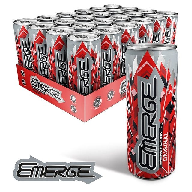 Emerge Regular Energy Drink Multipack 24 x 250ml - GARDEN & PET SUPPLIES