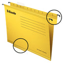 Esselte Classic A4 Suspension File Board 15mm V Base Yellow (Pack 25) 90314 - GARDEN & PET SUPPLIES