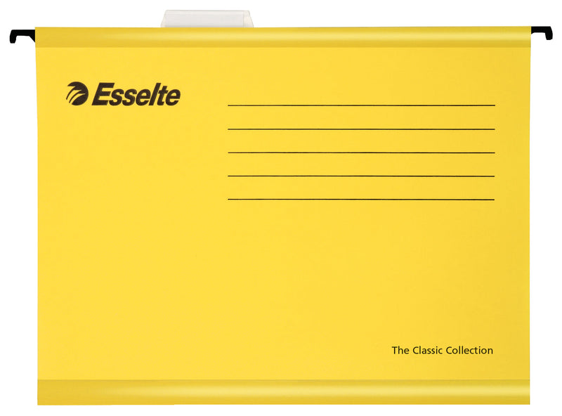 Esselte Classic A4 Suspension File Board 15mm V Base Yellow (Pack 25) 90314 - GARDEN & PET SUPPLIES