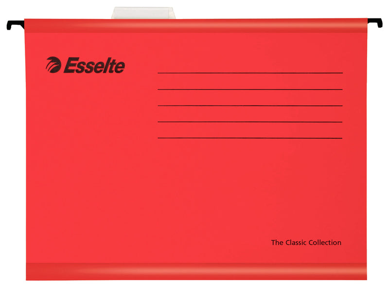 Esselte Classic A4 Suspension File Board 15mm V Base Red (Pack 25) 90316 - GARDEN & PET SUPPLIES