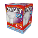 Eveready 4.7w GU10 6500k LED Bulb - Daylight 10,000 Hour Bulbs.