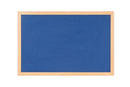 Bi-Office Earth-It Blue Felt Noticeboard Oak Wood Frame 600x900mm - FB0743233 - GARDEN & PET SUPPLIES