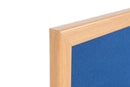 Bi-Office Earth-It Blue Felt Noticeboard Oak Wood Frame 600x900mm - FB0743233 - GARDEN & PET SUPPLIES