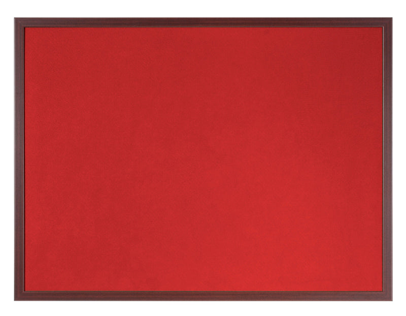 Bi-Office Earth-It Red Felt Noticeboard Cherry Wood Frame 1800x1200mm - FB8546653 - GARDEN & PET SUPPLIES