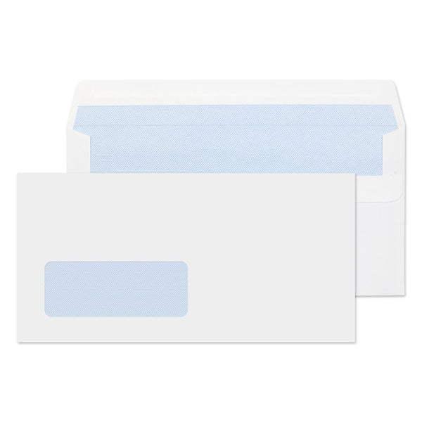 ValueX Wallet Envelope DL Self Seal Window 80gsm White (Pack 1000) - FL2884 - GARDEN & PET SUPPLIES