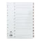 Concord Classic Index 1-12 A4 180gsm Board White with Clear Mylar Tabs 01201/CS12 - GARDEN & PET SUPPLIES