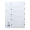 Concord Classic Index 1-5 A4 180gsm Board White with Clear Mylar Tabs 00501/CS5 - GARDEN & PET SUPPLIES