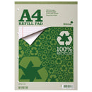 Silvine A4 Refill Pad Recycled Ruled 160 Pages Green (Pack 6) - RE4FM - GARDEN & PET SUPPLIES