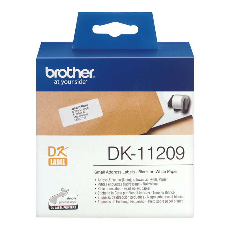 Brother Small Address Label Roll 62mm x 29mm 800 labels - DK11209 - GARDEN & PET SUPPLIES