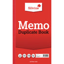 Silvine 210x127mm Triplicate Memo Book Carbon Ruled 1-100 Taped Cloth Binding 100 Sets (Pack 6) - 605 - GARDEN & PET SUPPLIES