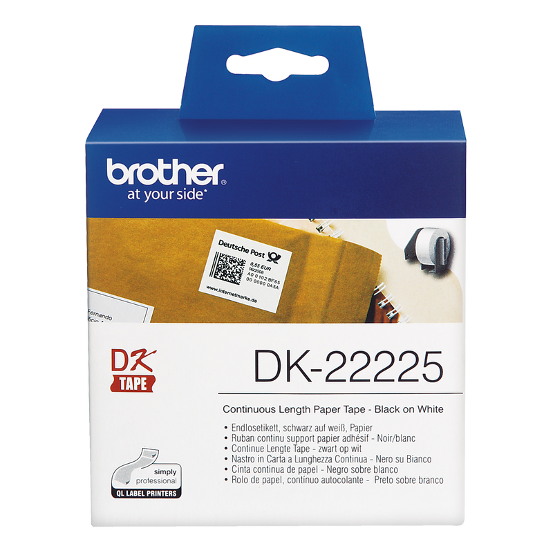 Brother Black On White Paper Roll 38mm x 30m - DK22225 - GARDEN & PET SUPPLIES