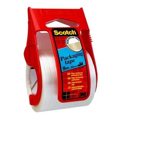 Scotch Fibre Reinforced 48mm x 9m Tape (1 Roll) in Hand Dispenser White 7000048101 - GARDEN & PET SUPPLIES