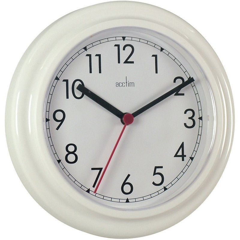 Acctim Stratford Wall Clock 230mm White 21242 - GARDEN & PET SUPPLIES