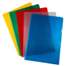 ValueX Cut Flush Folder Polypropylene A4 120 Micron Assorted Colours (Pack 50) - 8020645 - GARDEN & PET SUPPLIES