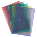 ValueX Popper Wallet Polypropylene A4 Assorted Colours (Pack 5) - 8811asst/1 - GARDEN & PET SUPPLIES