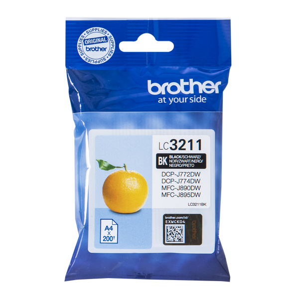 Brother Black Ink Cartridge 15ml - LC3211BK - GARDEN & PET SUPPLIES