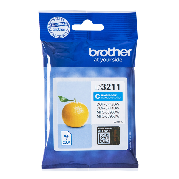 Brother Cyan Ink Cartridge 12ml - LC3211C - GARDEN & PET SUPPLIES