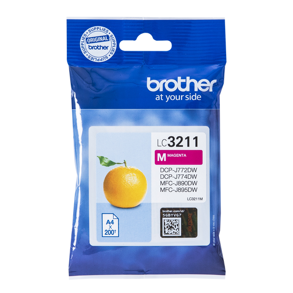 Brother Magenta Ink Cartridge 12ml - LC3211M - GARDEN & PET SUPPLIES